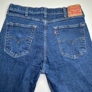 Levis 514 Jeans Mens 38x30 Blue Straight Stretch Denim Medium Wash Preloved
